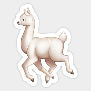 Cozy Alpaca Sticker